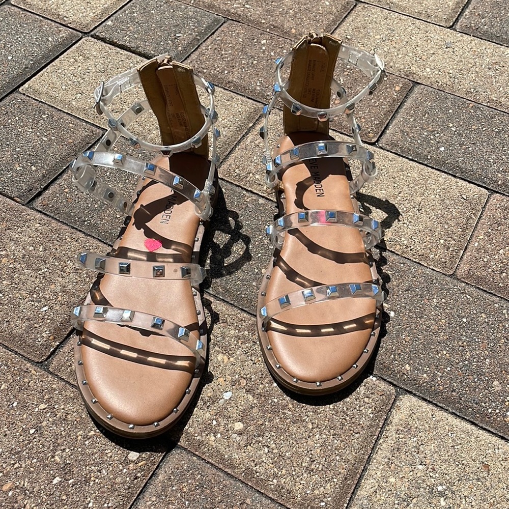 Girls Steve Madden Gladiator Stud Sandals
